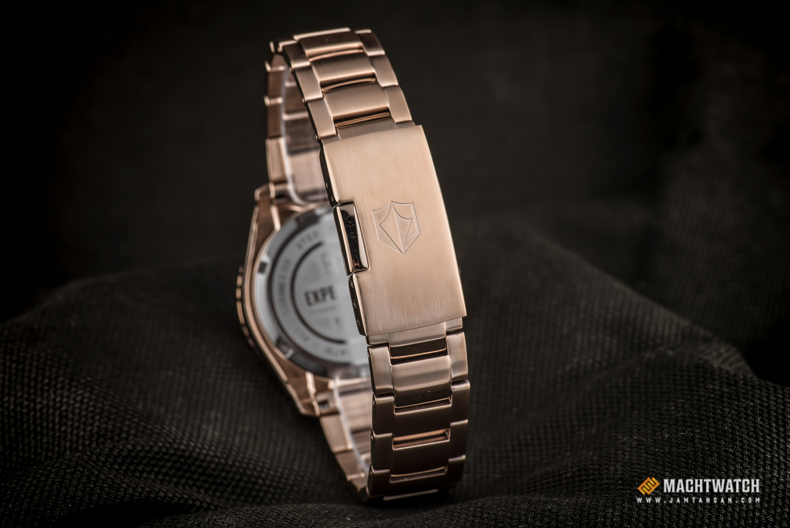 Expedition E 6759 BF BRGSL Ladies White Dial Rose Gold Stainless Steel Strap Machtwatch